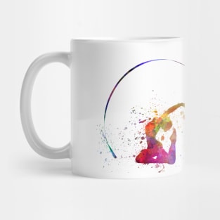 Rhythmic gymnastics in watercolor Mug